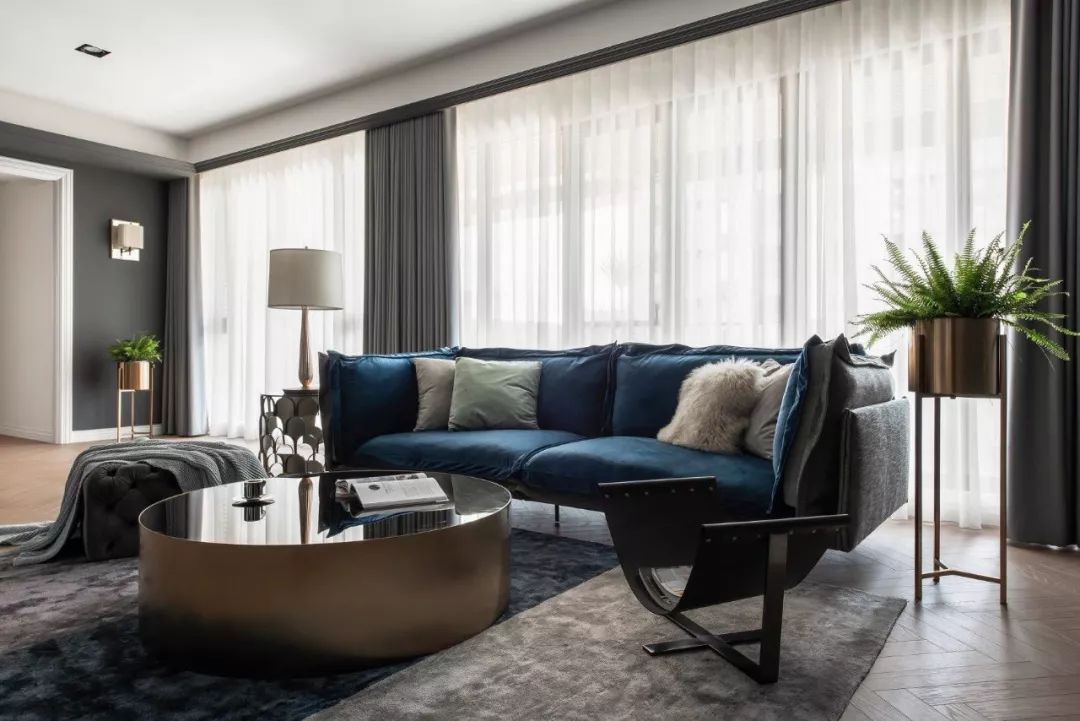 140㎡现代美式，简约华丽的混搭，档次端庄的气质