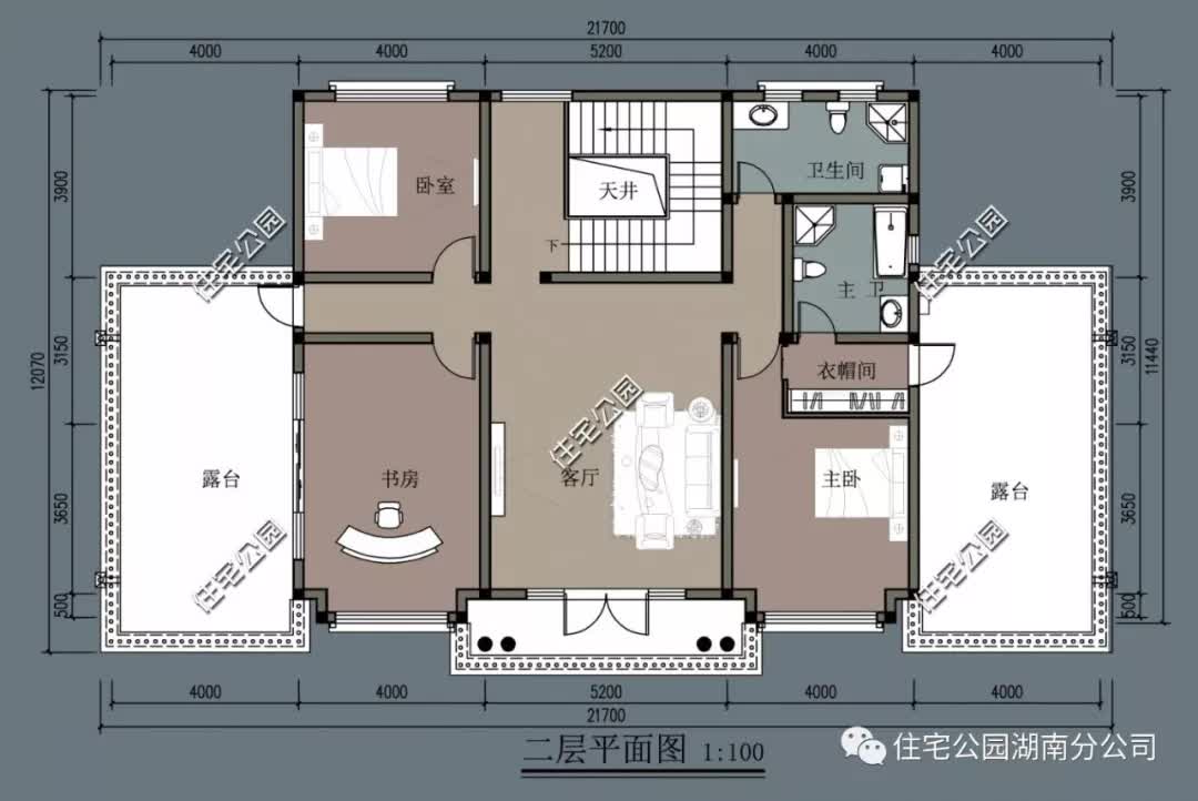 |30套经典农村法式风格户型图，带效果平面展示