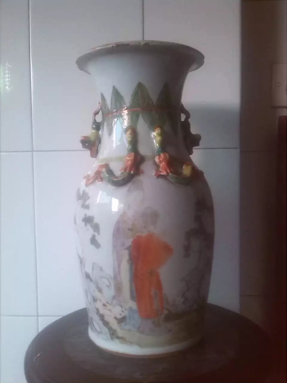 粉彩|清代五彩禅瓶与五彩瓷鉴定