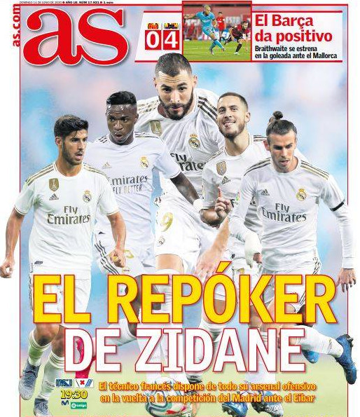 皇家马德里：皇马复赛首战有悬念！锋线三叉戟上谁？两大巨星已定，曝意外人选