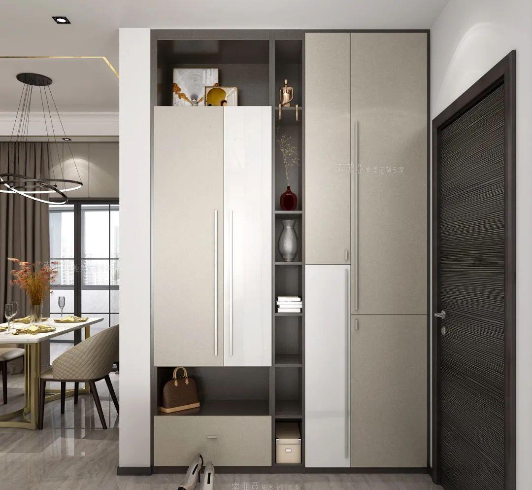 []装整墙柜体到底有多爽？光看鞋柜我就不淡定了……