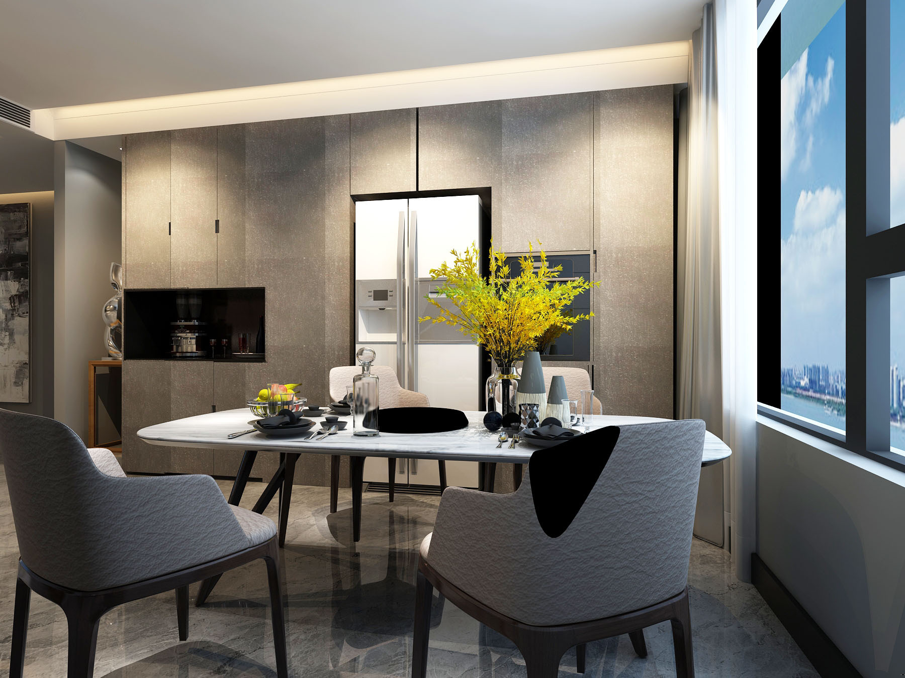 |164平米的四居室，装修花了大半年，装完效果美翻了