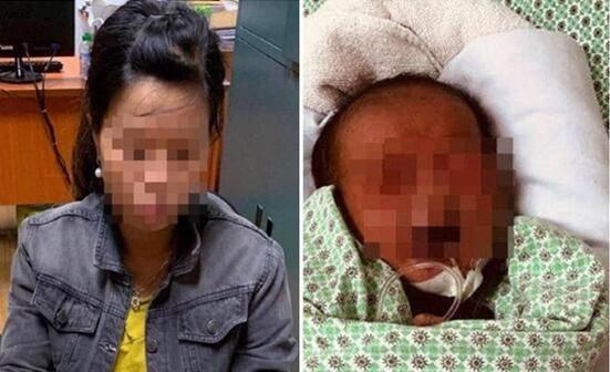 【】女子在菜地生娃后将其扔进沙坑，婴儿虽被救但23天后还是死亡