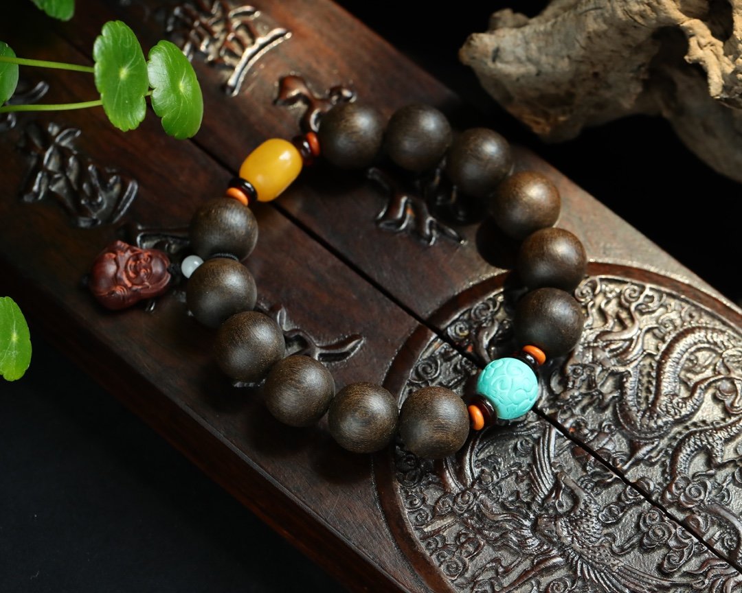 「蜜蜡」原创文玩沉香手串