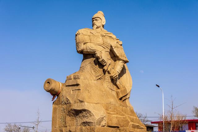 北京李自成的雕塑图片