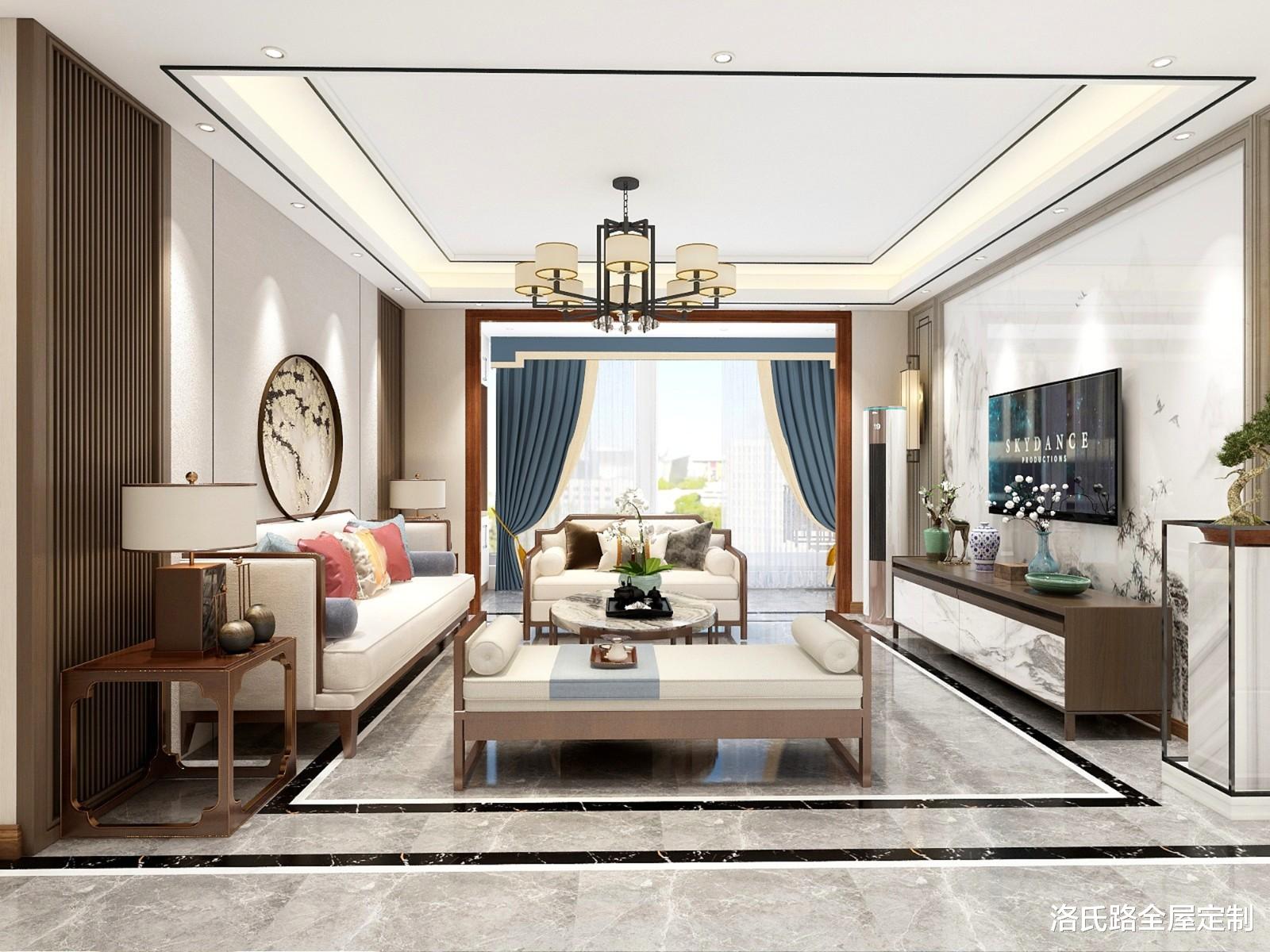 |136㎡新中式风格,方寸之间,带你领略不一样的东方美