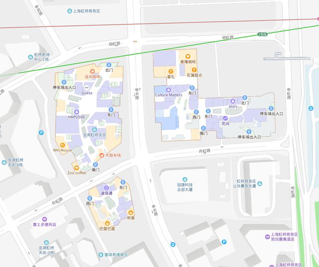 上海市闵行区的两个名副其实的购物中心：虹桥天地、虹桥天街
