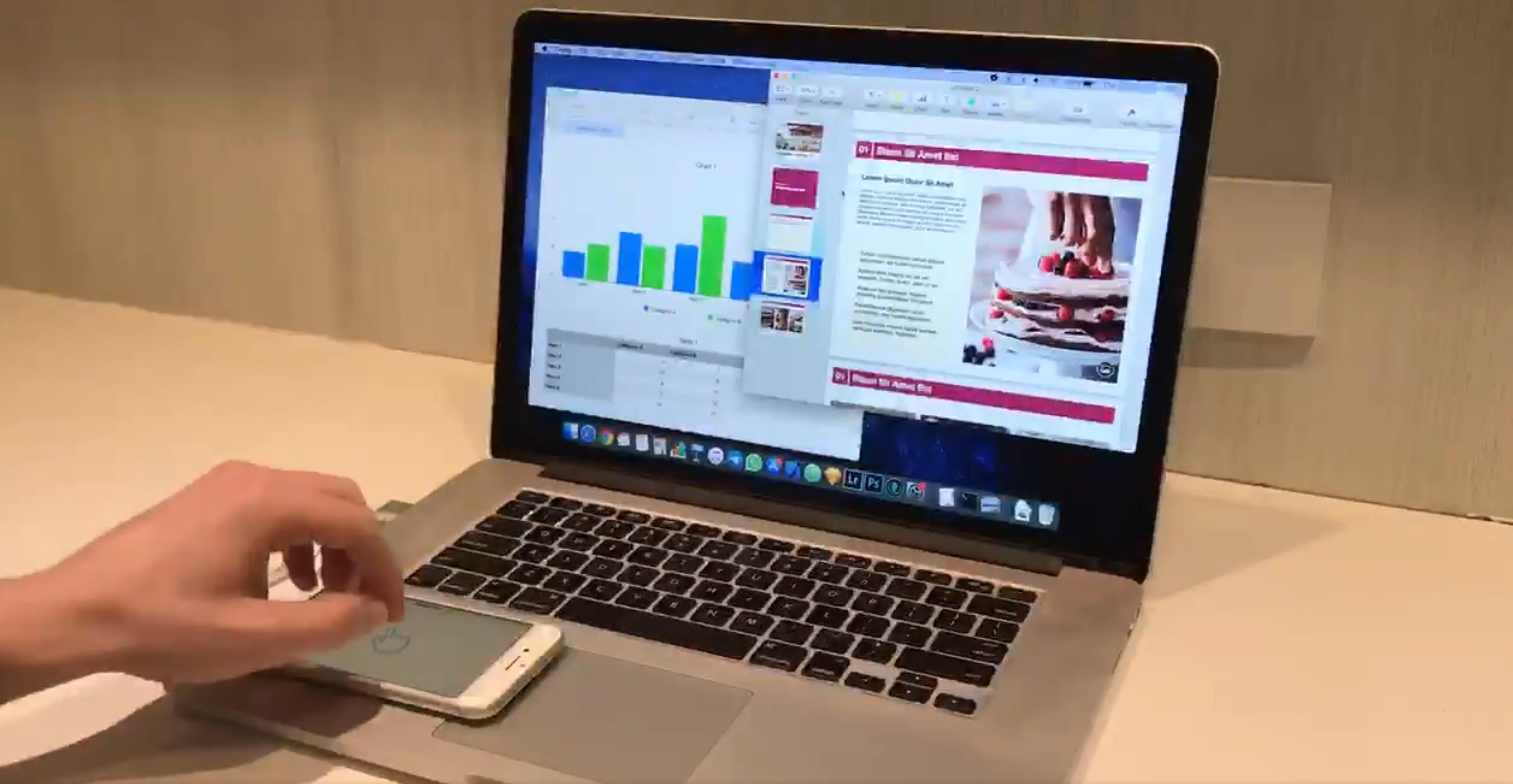 iPhone|国外牛人把iPhone改成了电脑触摸板!