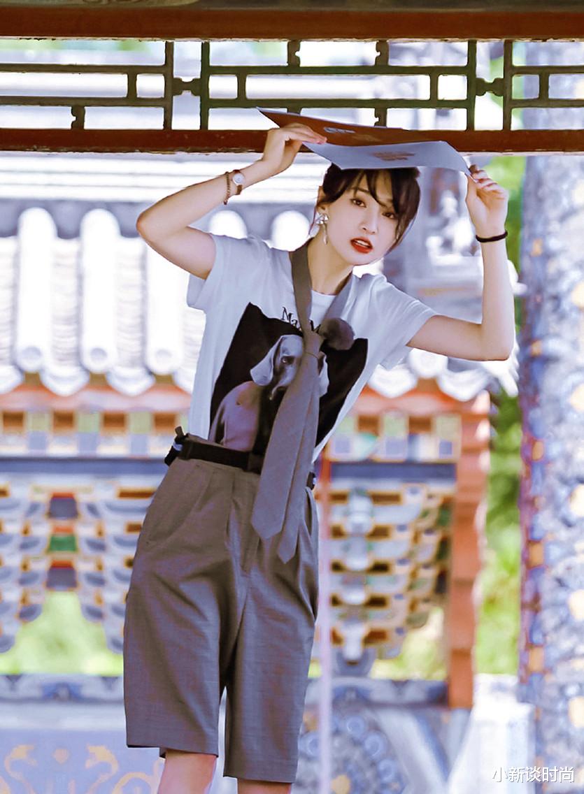 郑爽：郑爽录制节目造型也太甜了！小清新打扮配马尾辫，画面好美