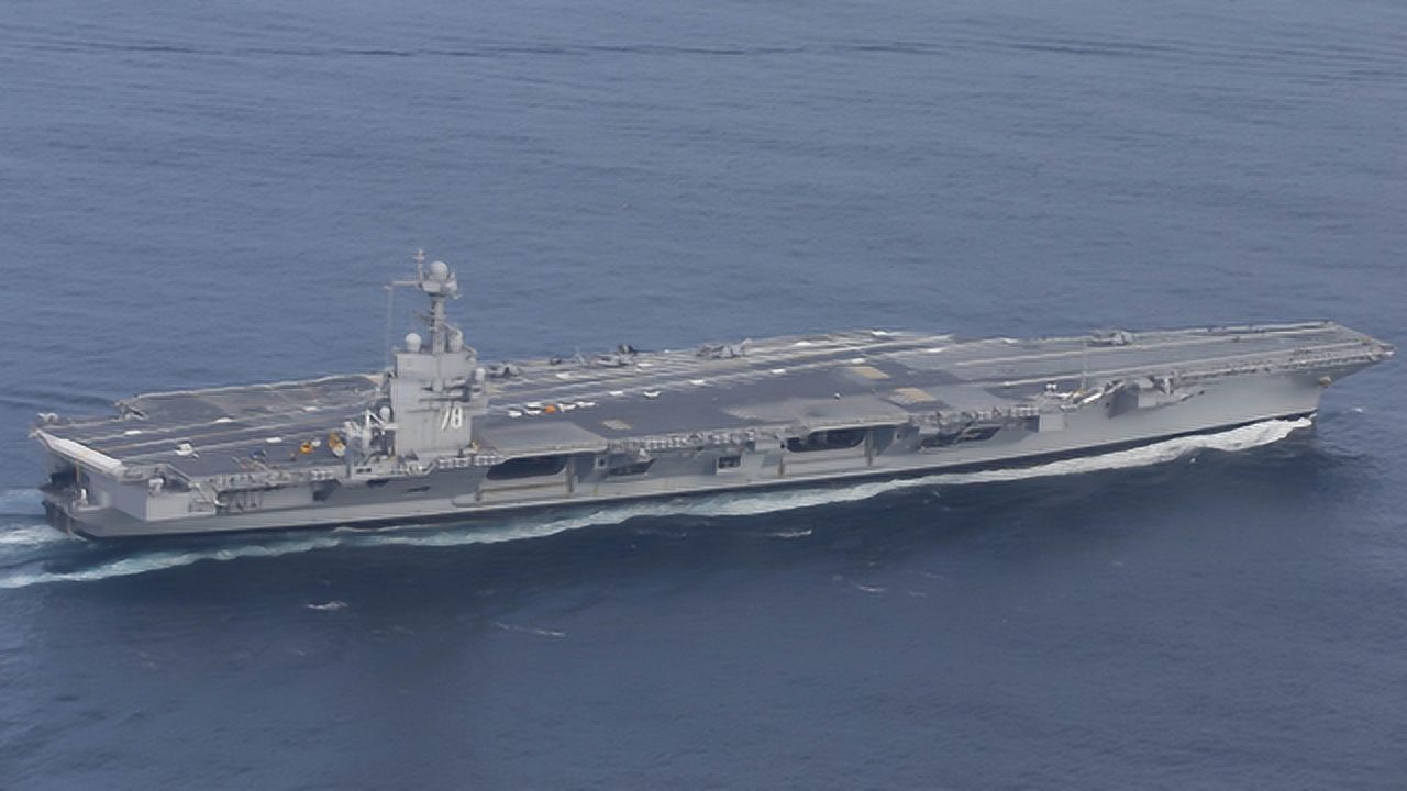 【美国海军】全球第一艘110万吨巨无霸问世,仅3年就完工,比美军航母都庞大