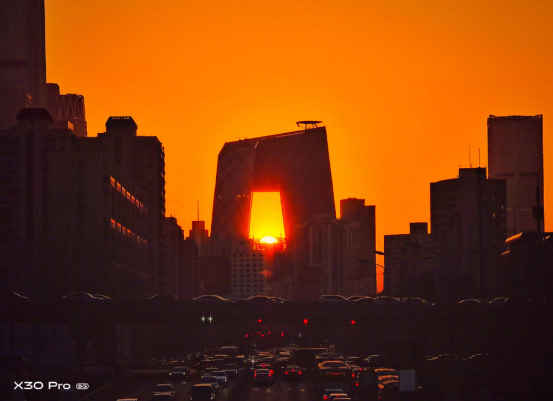 vivo x▲超级逆光+60倍超级变焦，vivo X30 Pro春分拍摄夕阳又火了一把