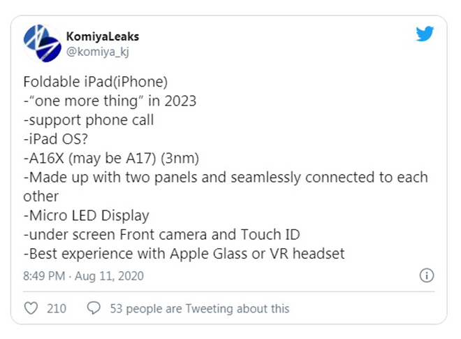 苹果|未来的苹果折叠屏手机将会是什么样的? 传苹果正在打造可折叠设备