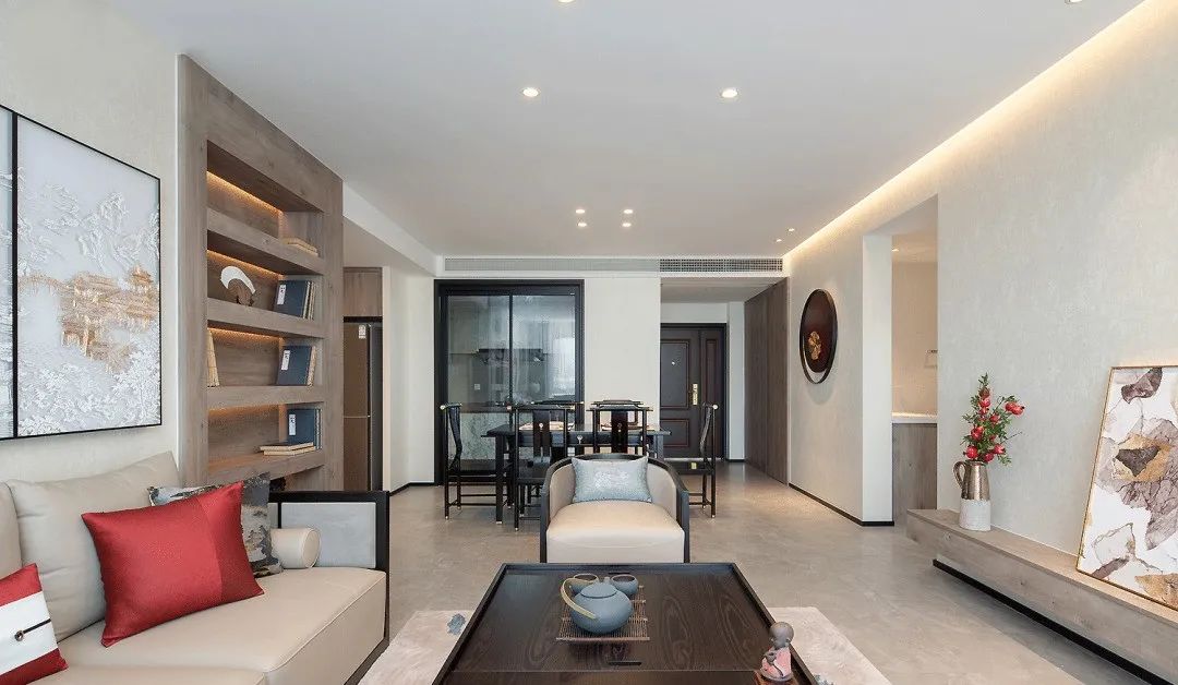 「」140㎡轻奢?新中式风格装修，纷繁都市中的诗意栖居！