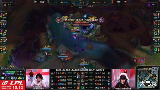 #tes战队#LOL-LPL：阿水厄斐琉斯大胆走位输出爆炸，TES 2: 0 LGD保持不败
