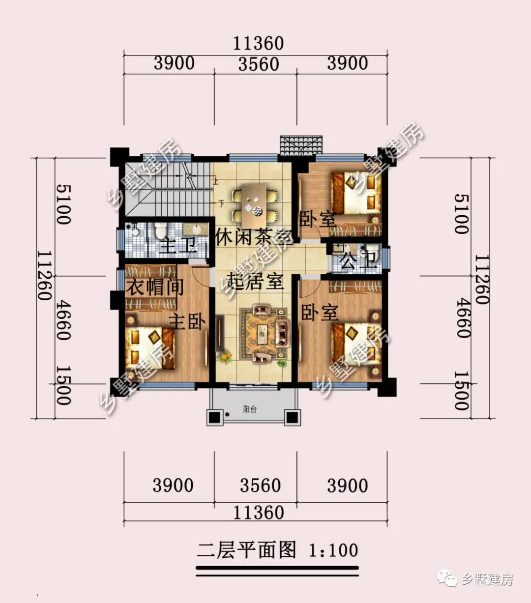 |11X11米典雅大气简欧式别墅，建一栋，享惬意人生