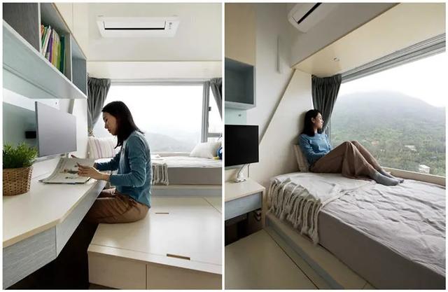 【】45㎡不规则小户型，巧用空间隔出三间房，多功能客厅进屋就上炕！