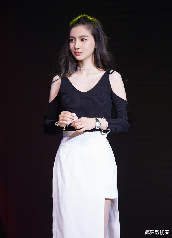 Angelababy■《奔跑吧》终于拿出杀手锏，AngelaBaby肉色连衣裙，直角肩太迷人