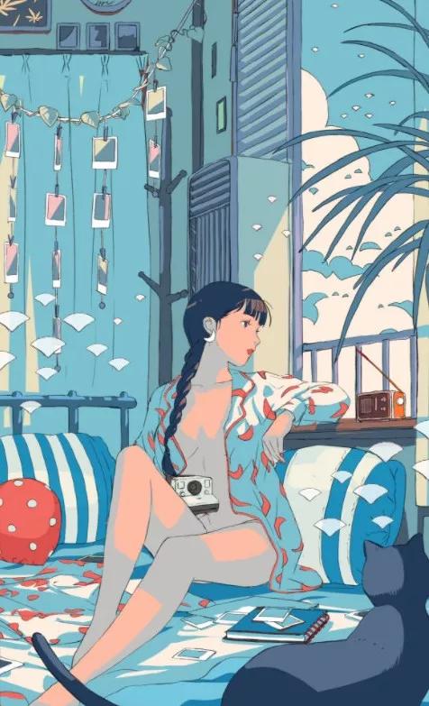 爱猫，独居，90后，她用笔画出了自己的美丽生活