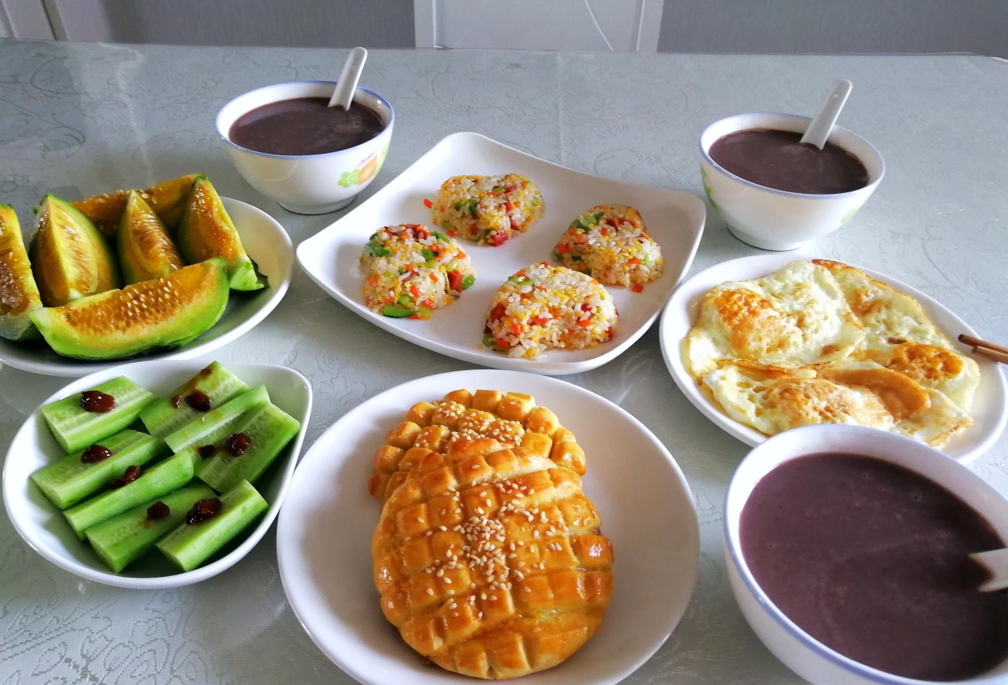 「鸡蛋」早餐达人分享五天早餐，家常营养，花钱少吃得好，网友：确实不错