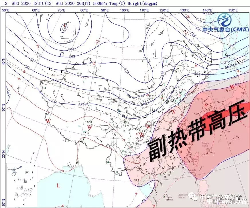 中国气象爱好者|5960！强盛副高稳坐东海，立秋后，今年最持久高温驾临南方