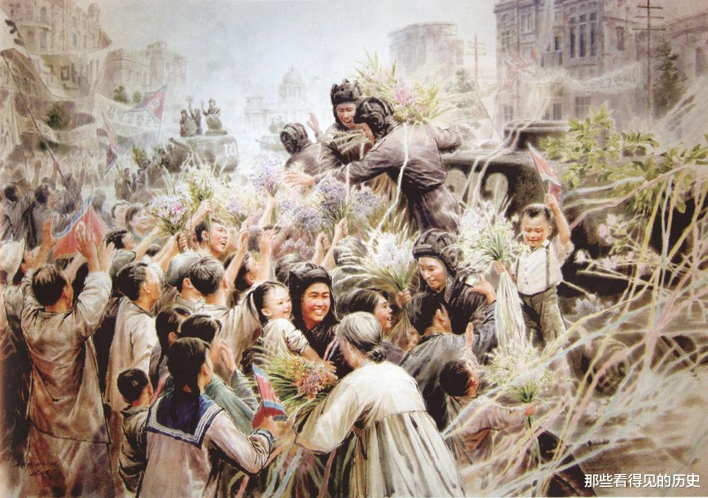 |朝鲜宣传画   看上去好熟悉