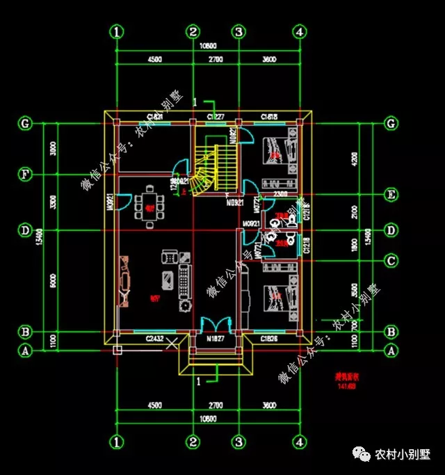 []13×12.9米三层双凉亭设计，外观美布局好配露台