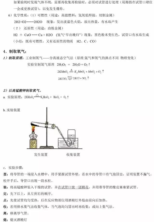 『中小学』初中化学实验总结：70个常考方程式梳理！中考必备