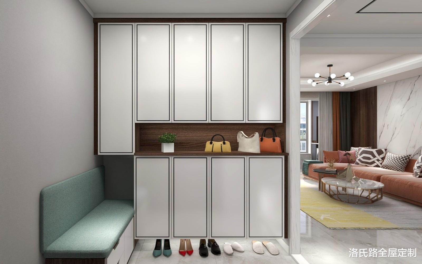 |玄关等于鞋柜?入户玄关柜这样设计,把空间利用到极致