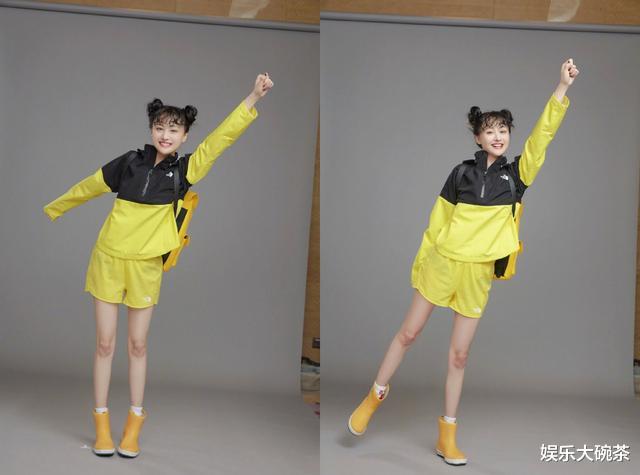 「刘海」元气郑爽上线！泡面刘海配双丸子头俏皮可爱，珍珠泪妆时尚减龄