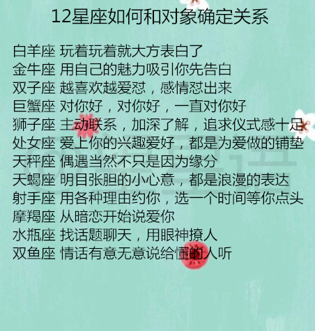 [属狗]12星座如何和对象确定关系？12星座谈恋爱谁的定力最强