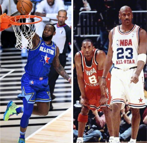 迈克尔·乔丹|乔丹13次全明星得了262分,科比15年得了190分,16次的詹姆斯呢?