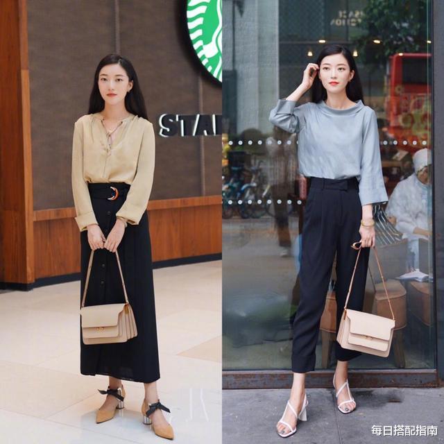穿衣搭配|18套适合早秋通勤的气质穿搭,简洁大方优雅时髦,值得借鉴!