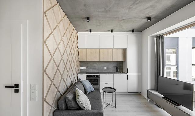 ▲麻雀虽小五脏俱全，30㎡单身公寓这样装，不比别人家精装修差多少