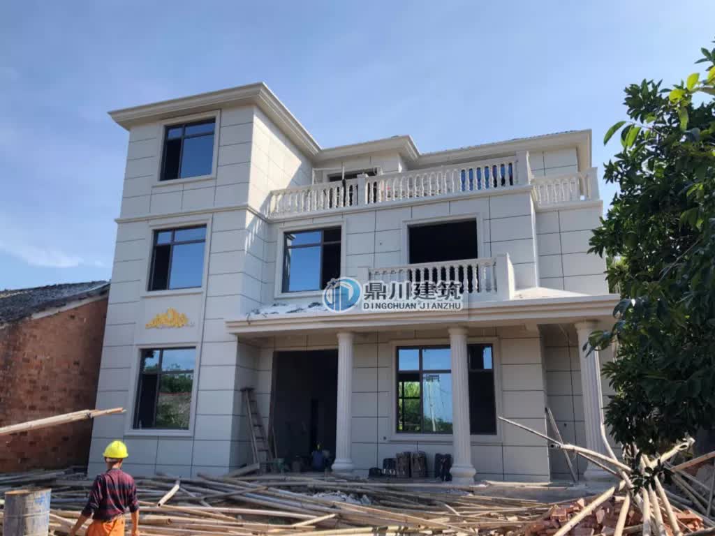 |12×9米三层别墅,外观大气,居住舒适,建好实拍完美过效果图