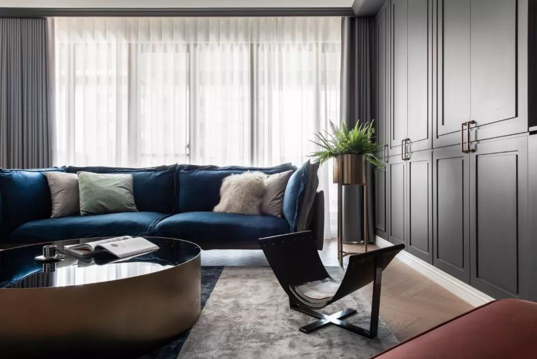 140㎡现代美式，简约华丽的混搭，档次端庄的气质