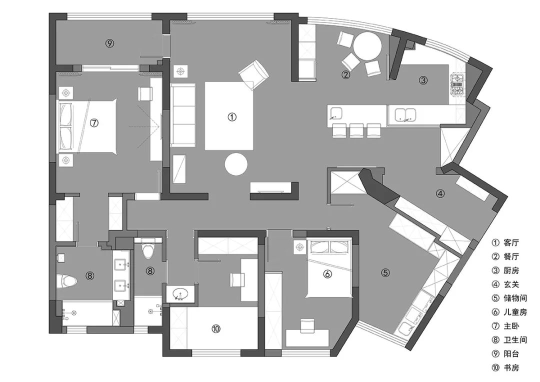 平和宁静经典蓝+优雅诗意水泥灰，营造触动内心的清雅之美！