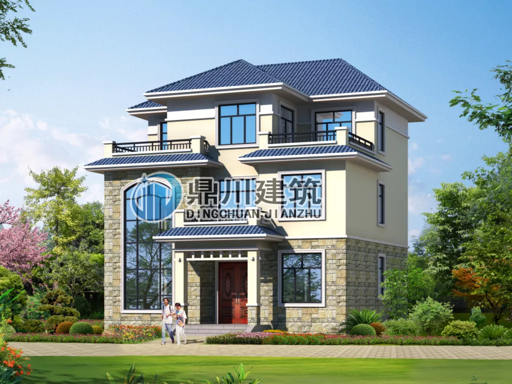 []复式三层自建别墅，7款欧式风格设计，农村盖房潮流款