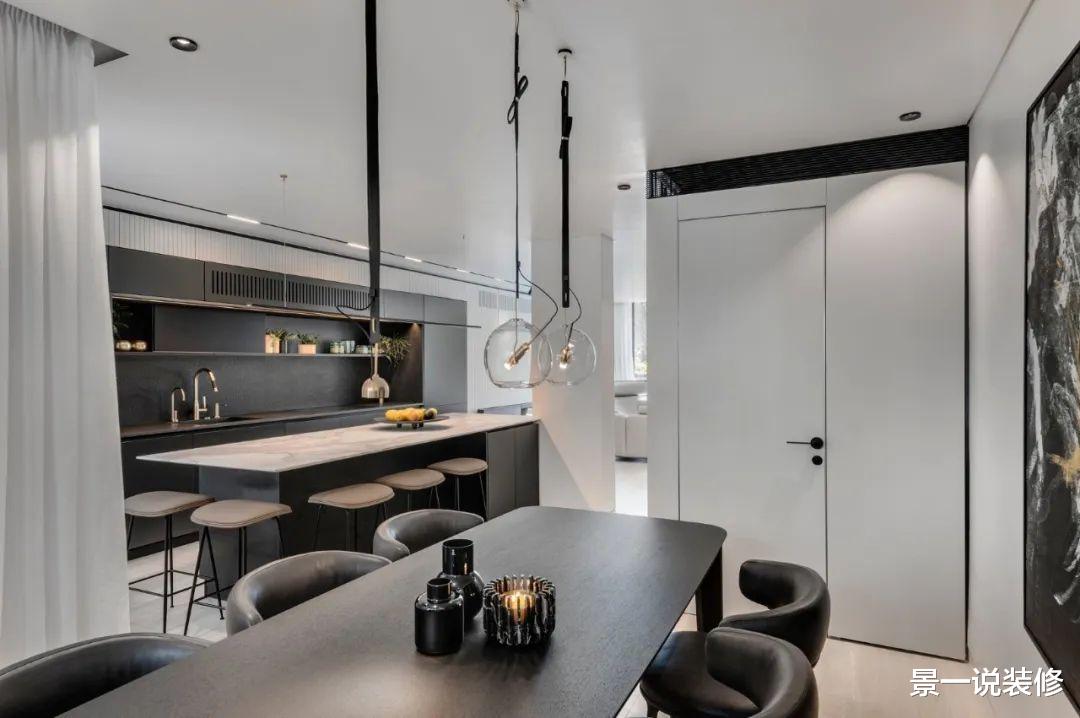 []现代轻奢风格别墅，黑白色的装修简单、大气好看，大爱啊！