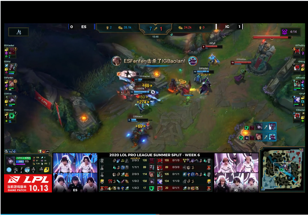 estar战队|英雄联盟赛事速看：IG VS ES