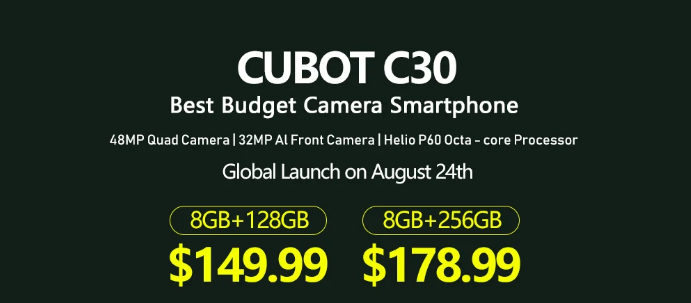 |Cubot C30发布,目标发力海外