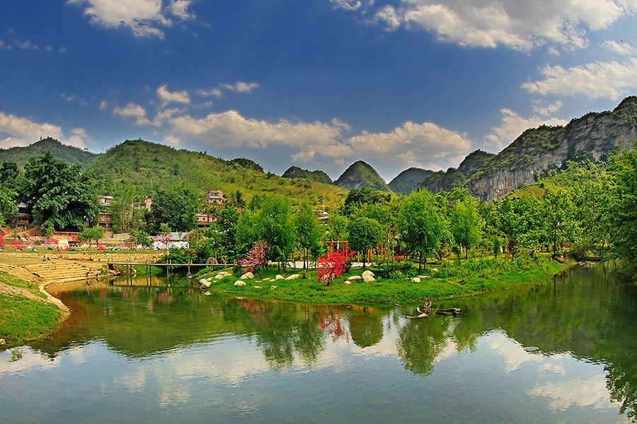 坝美村|藏在水洞里的古村，隐世700多年才被发现，真正的“世外桃源”地