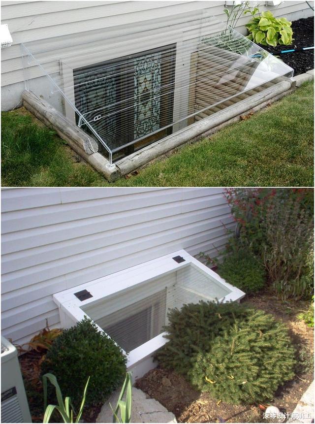 |地下室采光不好通风差，学学国外窗前下沉1米深，做成阳台房超赞