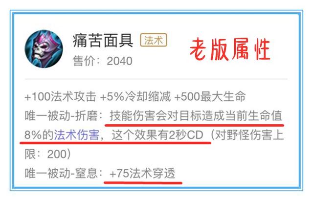 痛苦面具|王者荣耀：为什么痛苦面具削弱后依旧火热，冰霜法杖加强后照样冷门呢