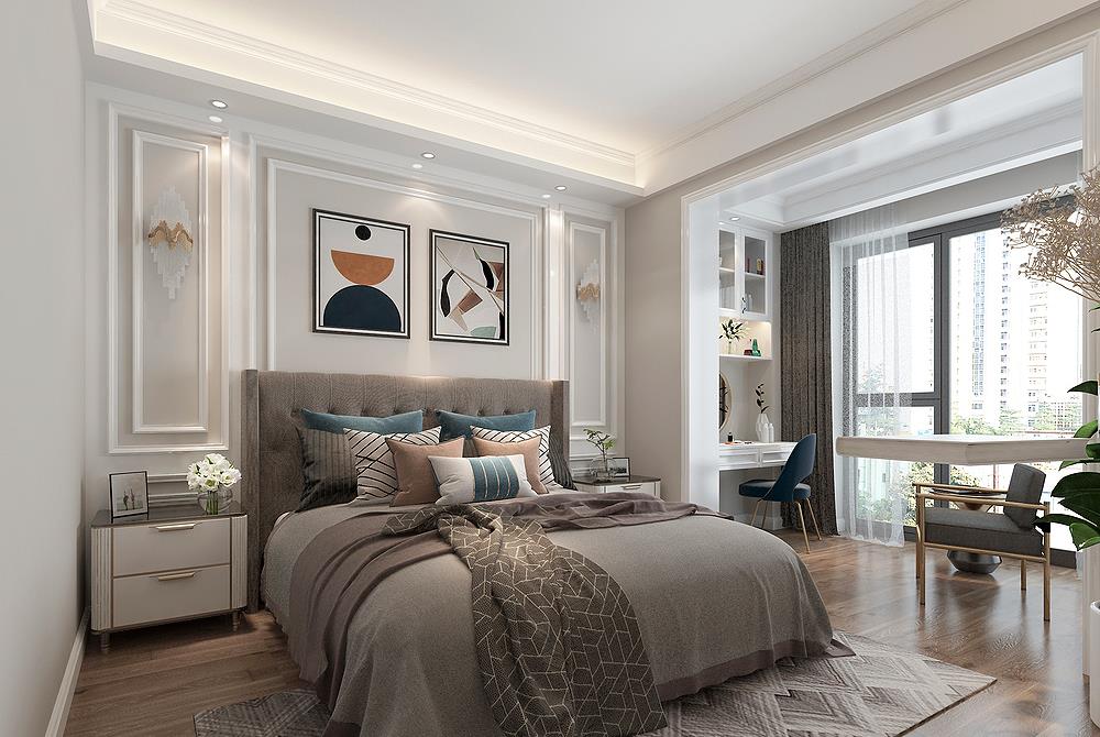 『』90后年轻夫妻的美式混搭风格装修，125平米三房，时尚前卫又雅致