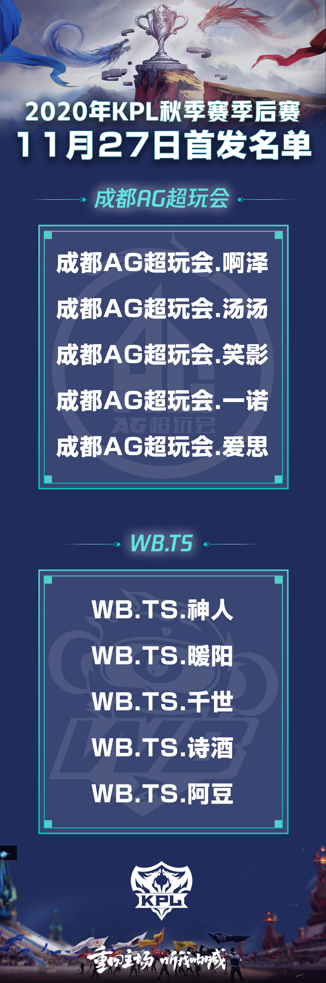ts电竞|久诚不首发，DYG胜者组第二轮稳了！AG超玩会这套阵容，会被TS吊打！