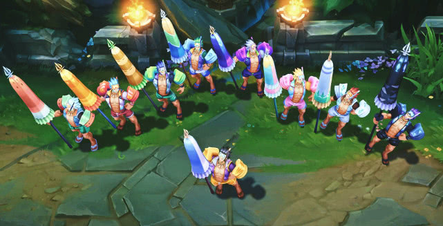 岩雀■LOL:夏日经典皮肤回归,岩雀学会冲浪,泳池派对属于这五位英雄