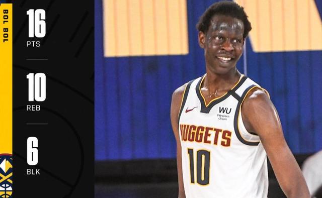 掘金队|2米18打小前锋还能投追身3分！掘金祭出5高阵容，网友：求火箭一战