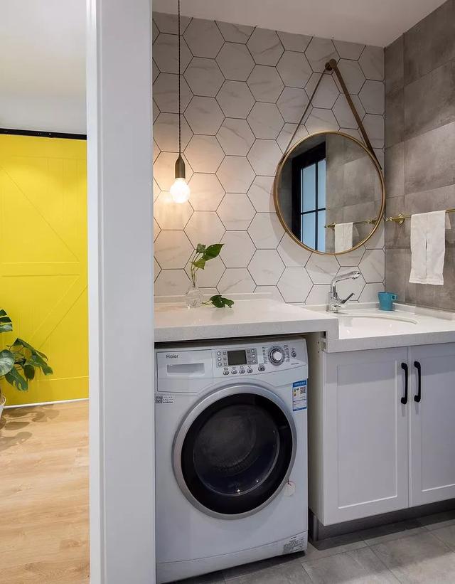 |106㎡北欧风，沙发墙设计成吧台，好看又实用