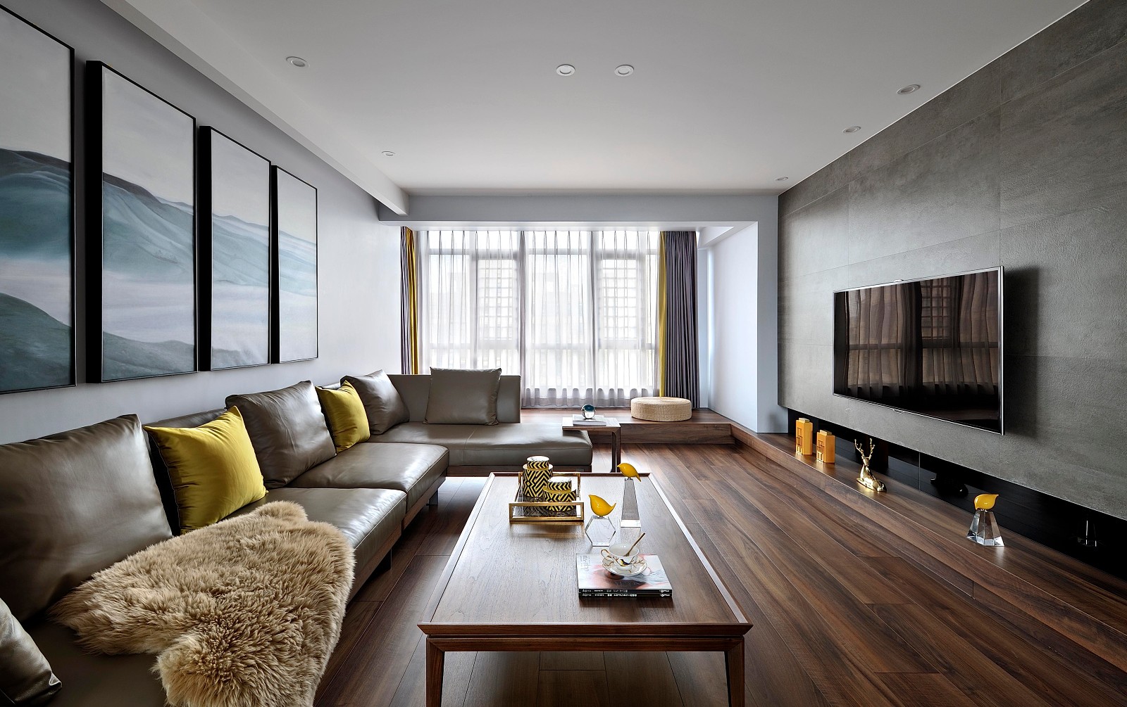 「集成吊顶」280㎡现代复式装修, 时尚大气的家居气息