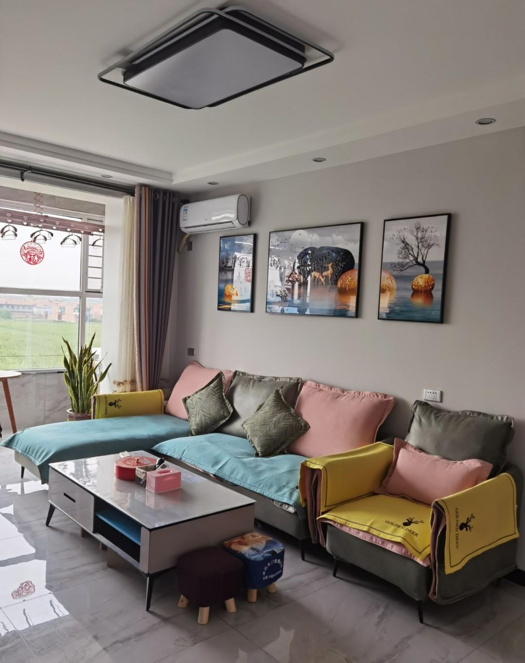 手办|新房布置好了，全屋打扫干净准备入住，不做电视墙非常喜欢！